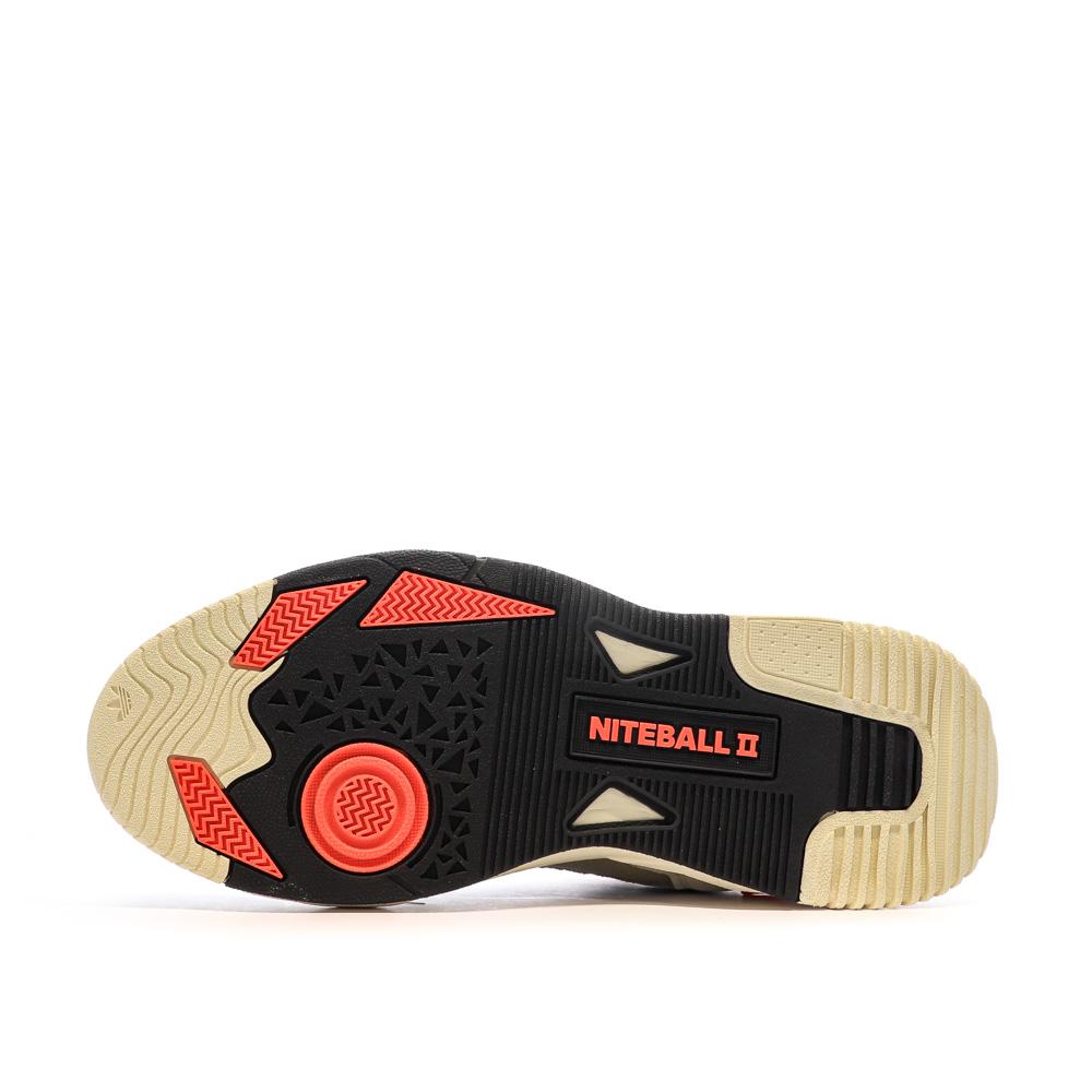 Baskets Beige/Kaki Homme Adidas Niteball vue 5