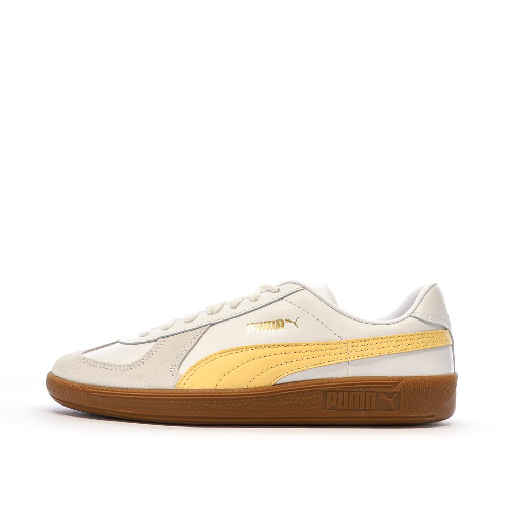 Baskets Blanches/Jaunes Homme Puma Army Trainer pas cher