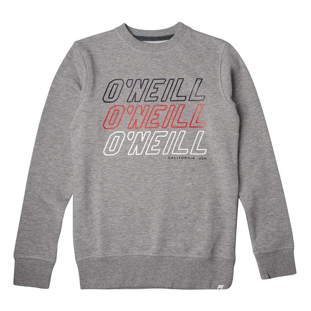 Sweat à Capuche Gris Garçon O'Neill All Year Crew pas cher