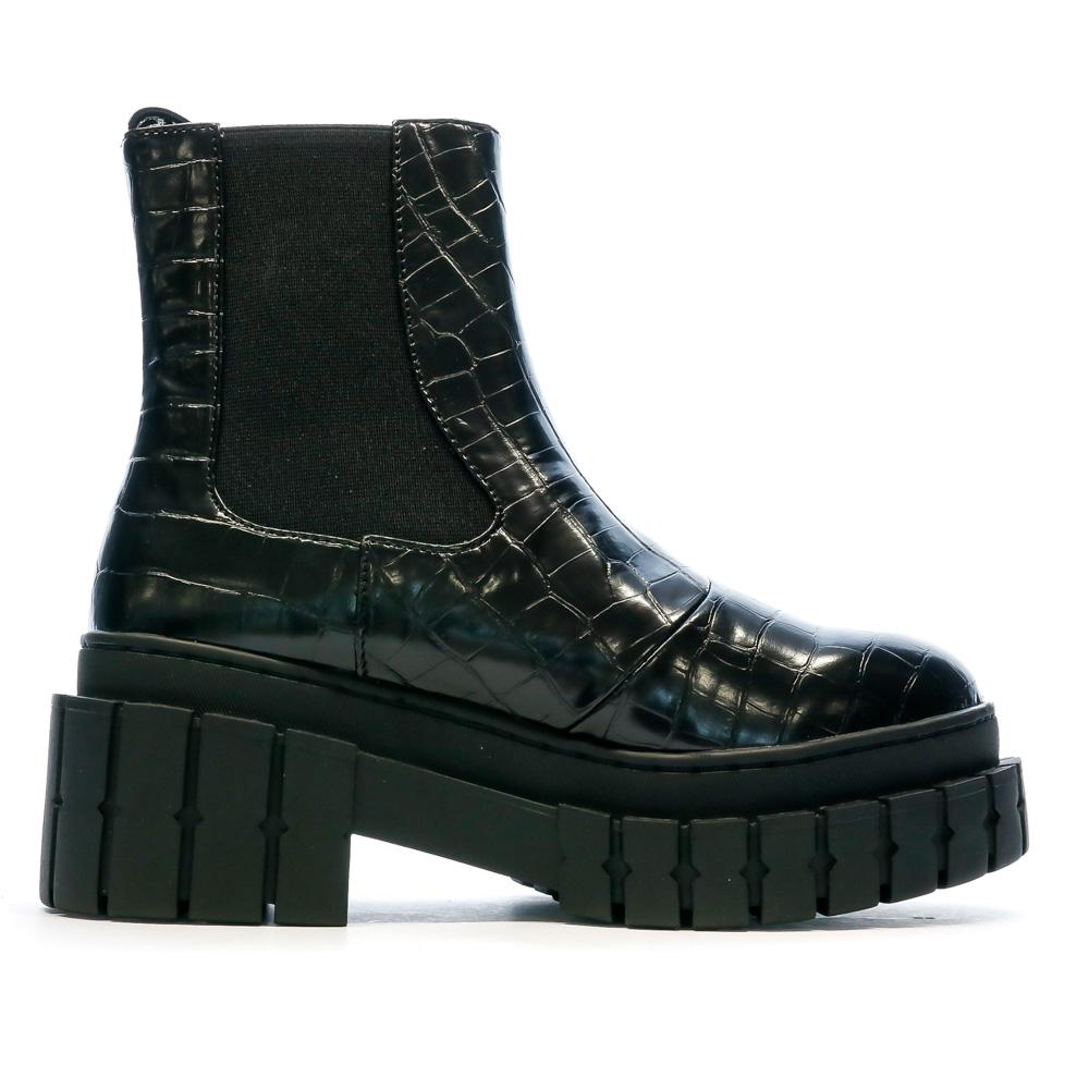 Bottines Noir Femme NO Name Kross Chelsea vue 2