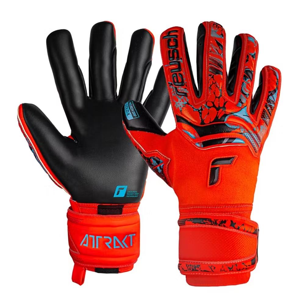 Gants de gardien Rouge/Noire Homme Reusch Attrakt Gold X pas cher