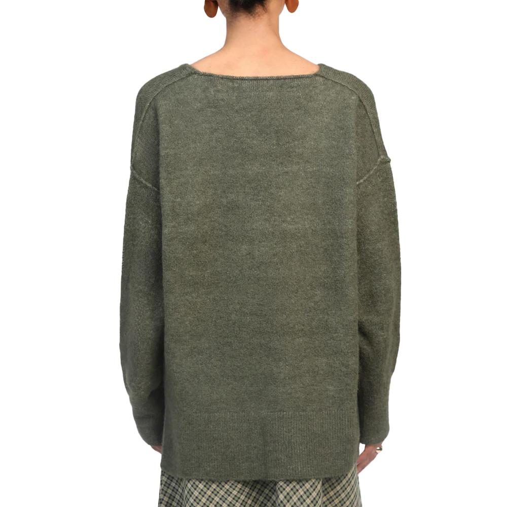 An'ge Ines Women's Khaki Sweater Photo of the Espace des Marques %store% store - view of %key%