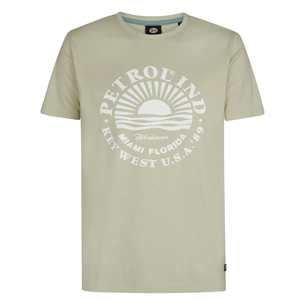 T-shirt Vert Homme Petrol Industries TSR127 pas cher