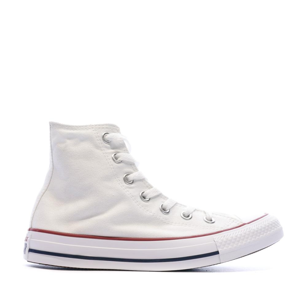 Baskets blanches mixte Converse All Star High vue 2