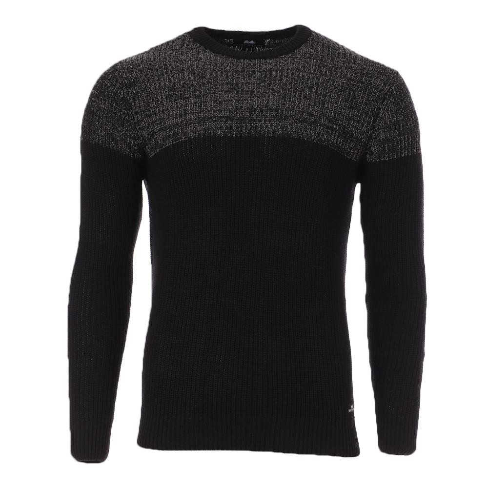 Pull Noir/Gris Homme Saint-Hilaire BSH16 pas cher