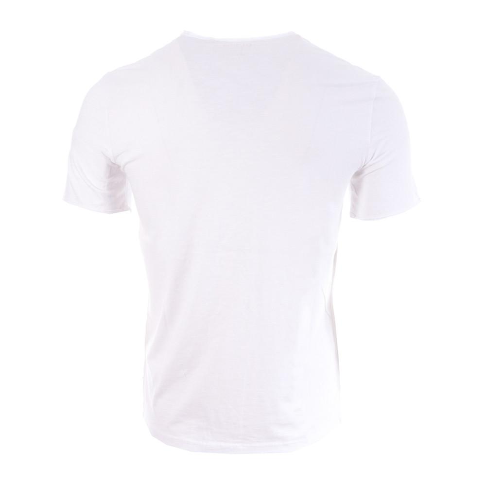 T-shirt Blanc Homme Guess Dustin vue 2