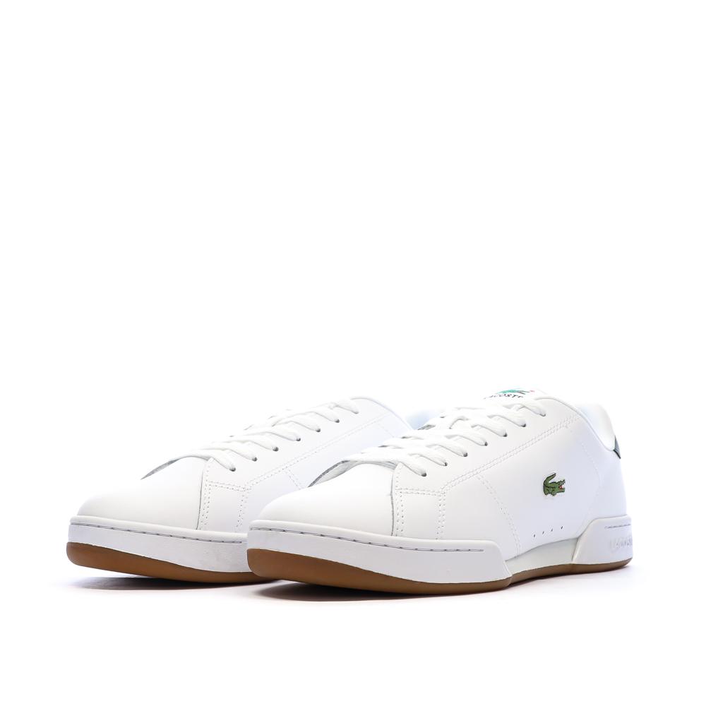 Baskets Blanches/Vertes Homme Lacoste Carnaby Cup vue 6