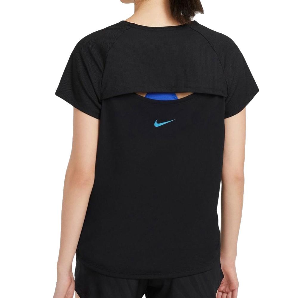 T-shirt Noir Femme Nike Clash Miler vue 2