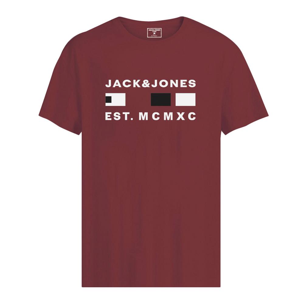 T-shirt Bordeaux Garçon Jack & Jones Freddie pas cher