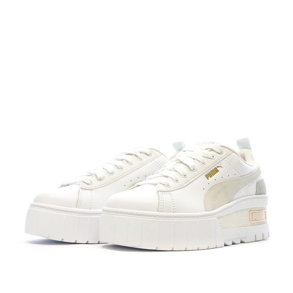 Baskets Blanches/Grises Femme Puma Mayze Wedge Pastel vue 6