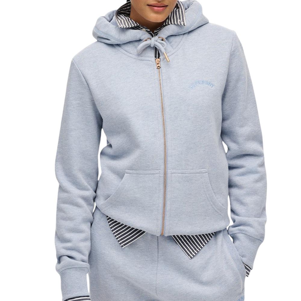 Sweat Zippé Gris Femme Superdry Essential pas cher