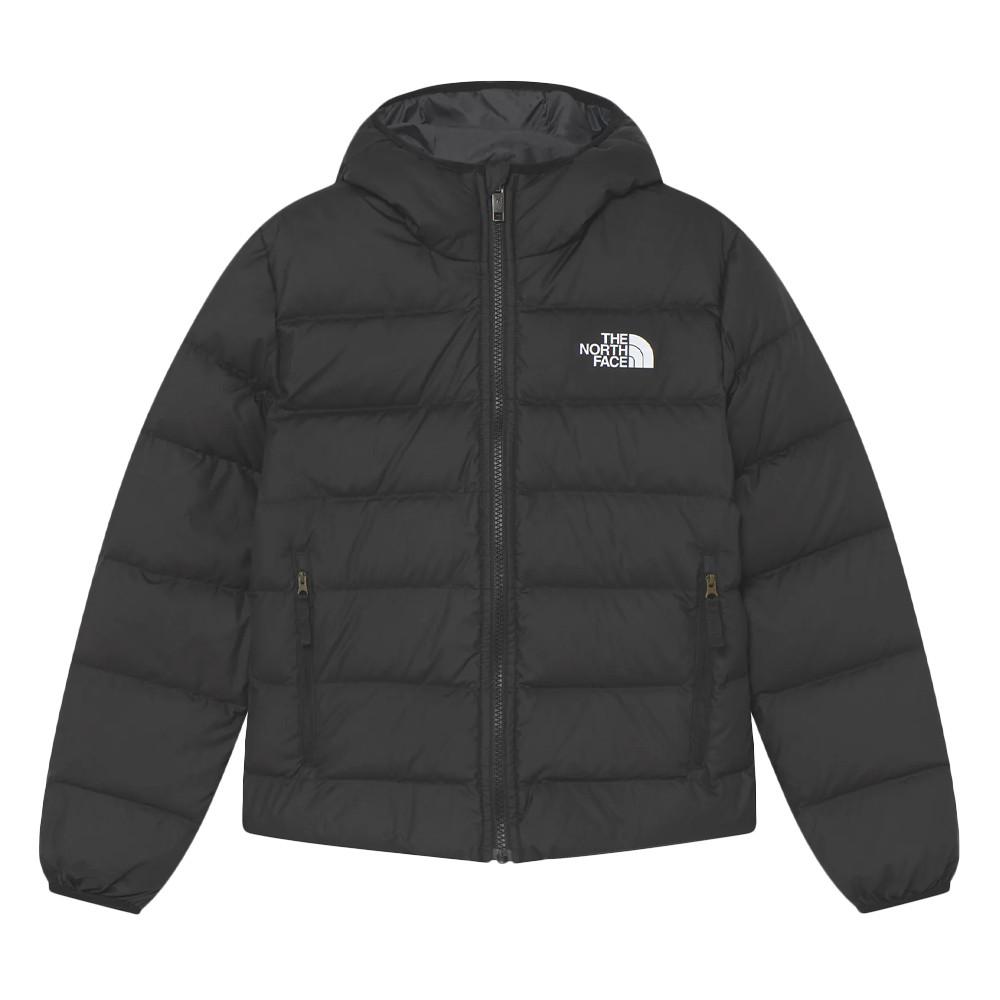 Doudoune Noir Enfant The North Face Reversible North Down pas cher