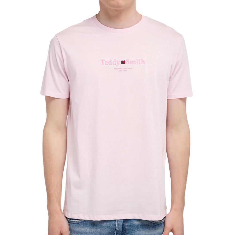 T-shirt Rose Homme Teddy Smith 11017024D0 pas cher