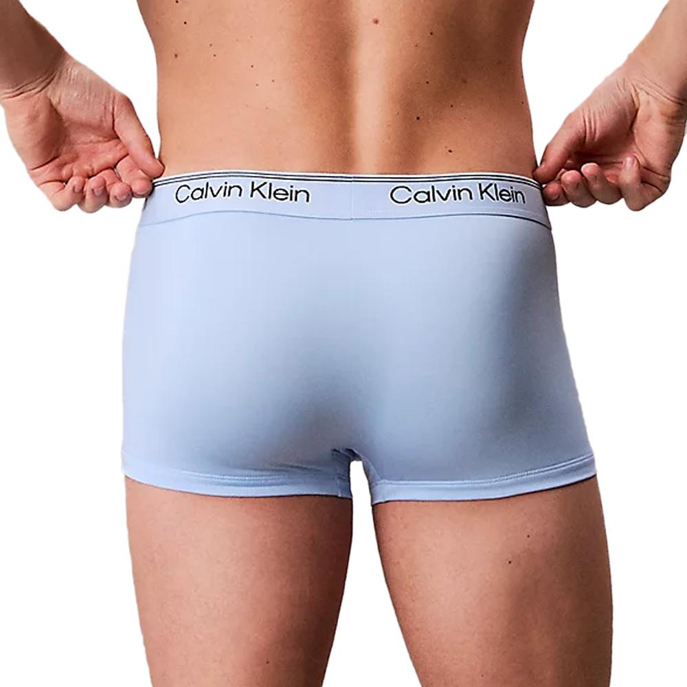 X3 Boxers Noir/Bleu Homme Calvin Klein Jeans Boxer Low Rise Trunk vue 3