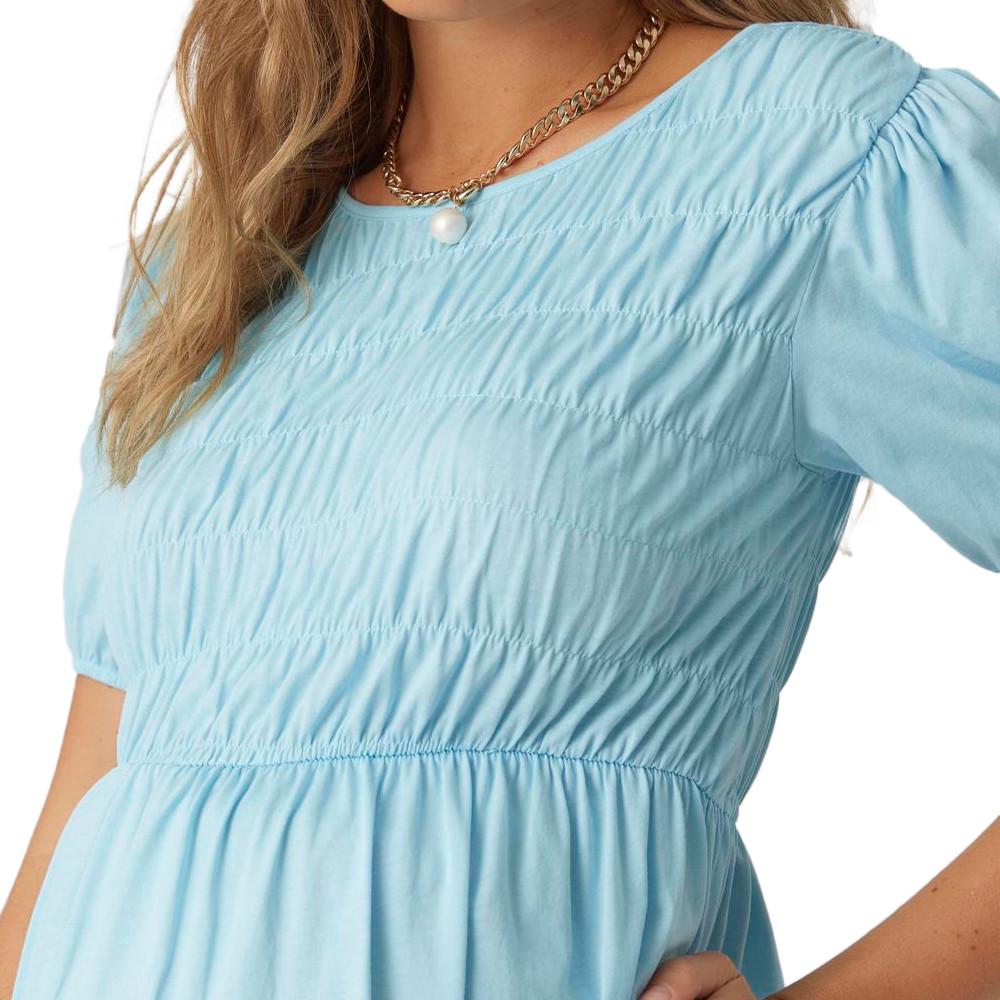Robe de Grossesse Bleu Femme Mamalicious Pannie vue 3