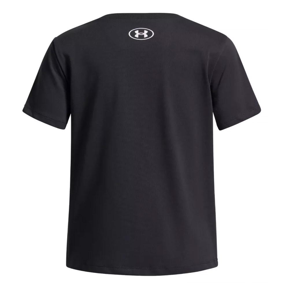 T-Shirt Noir Fille Under Armour Big Logo vue 2