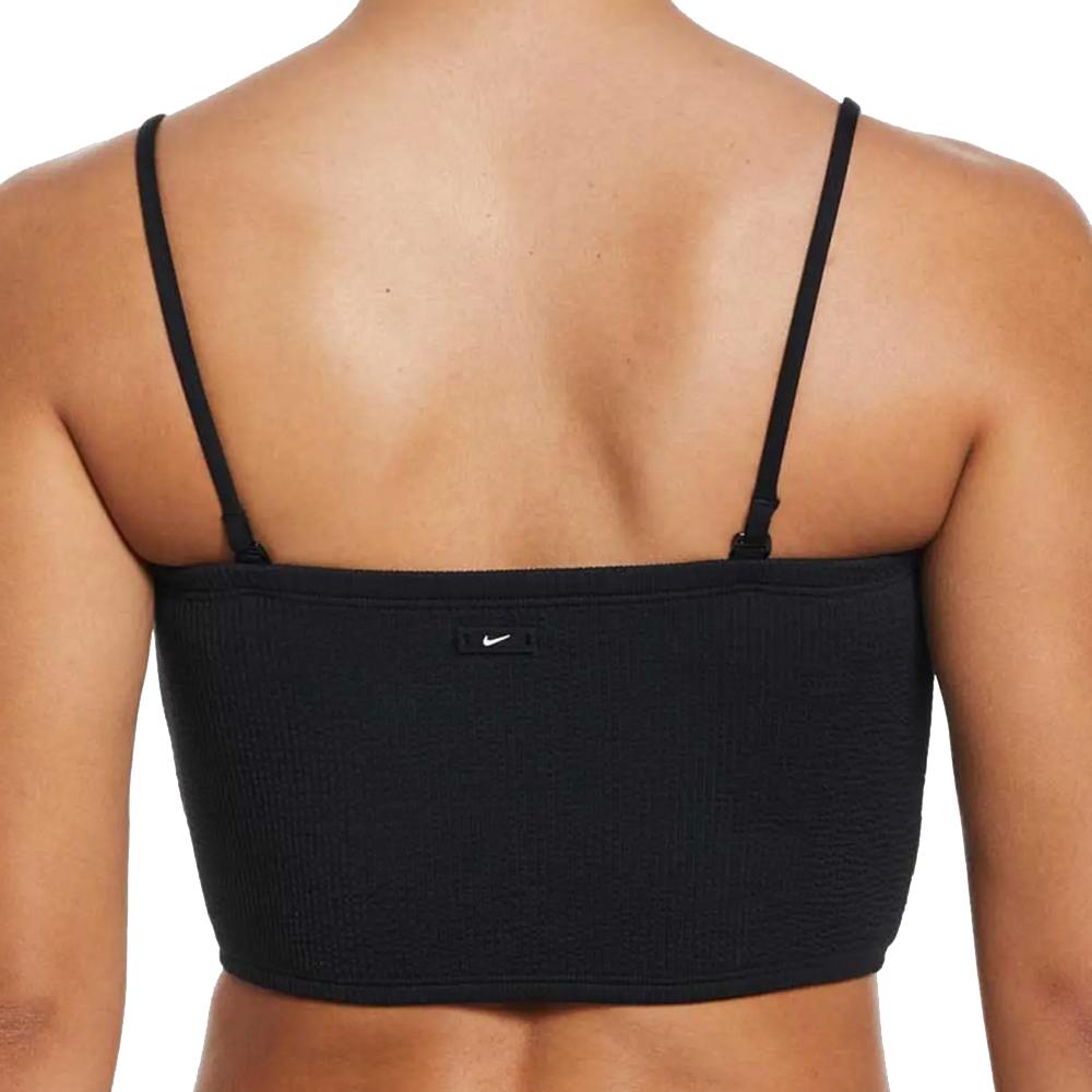 Haut de maillot de bain Noir Femme Nike Bandeau Midkini vue 2