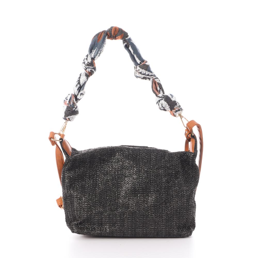 Sac à Main en paille Noir Femme Manoukian TROPIC vue 2