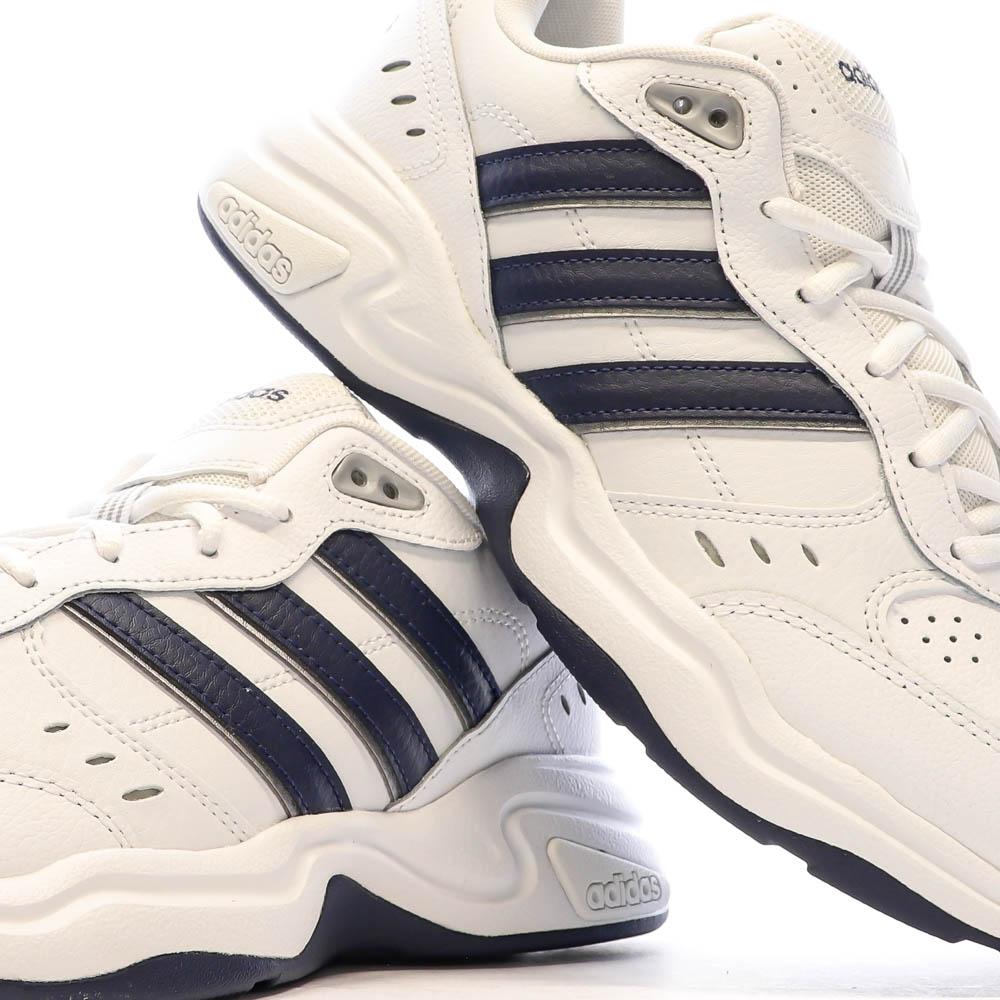 Baskets Blanches/Noires Homme Adidas Strutter vue 7
