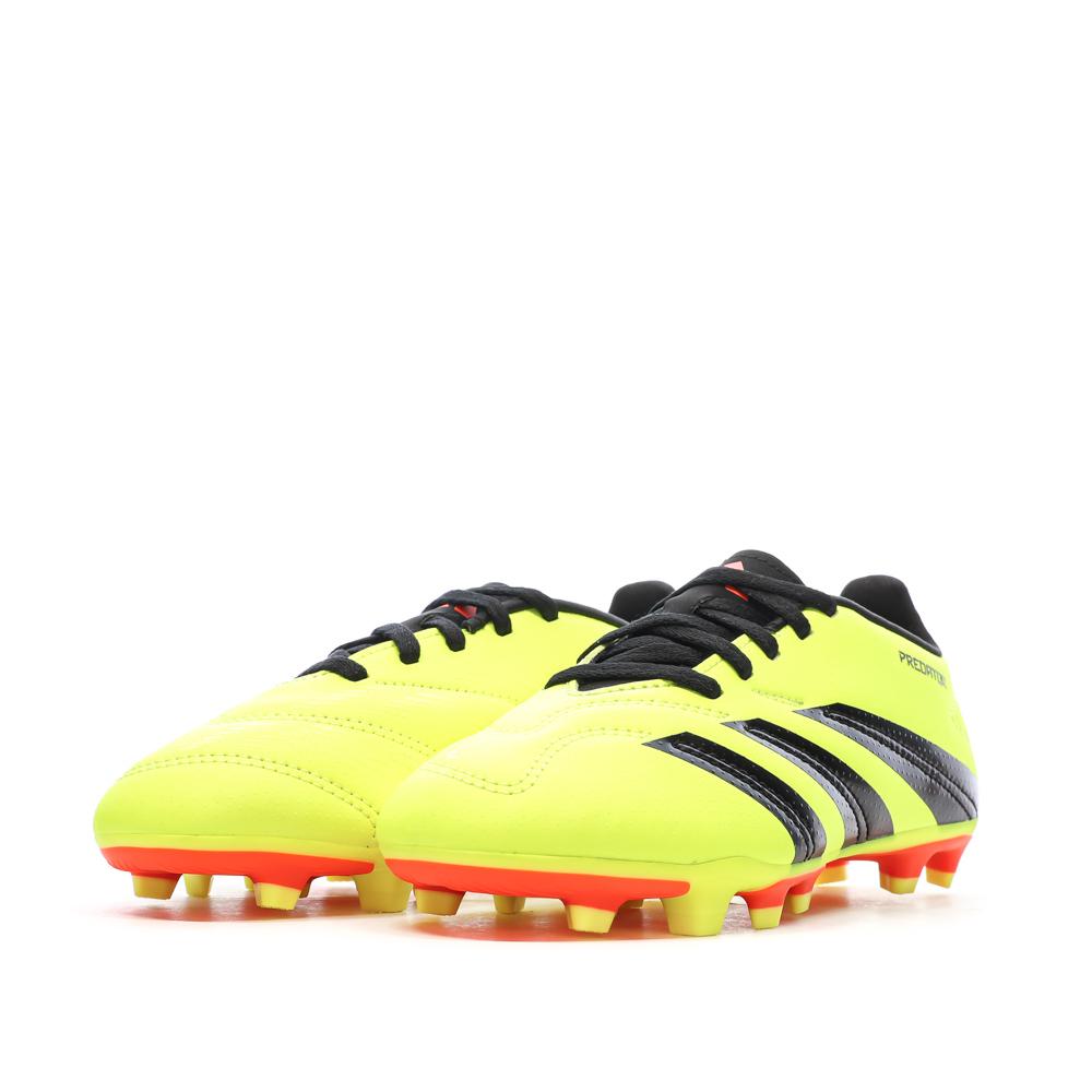 Chaussures de Foot Jaunes Junior Adidas Predator Club FxG vue 6
