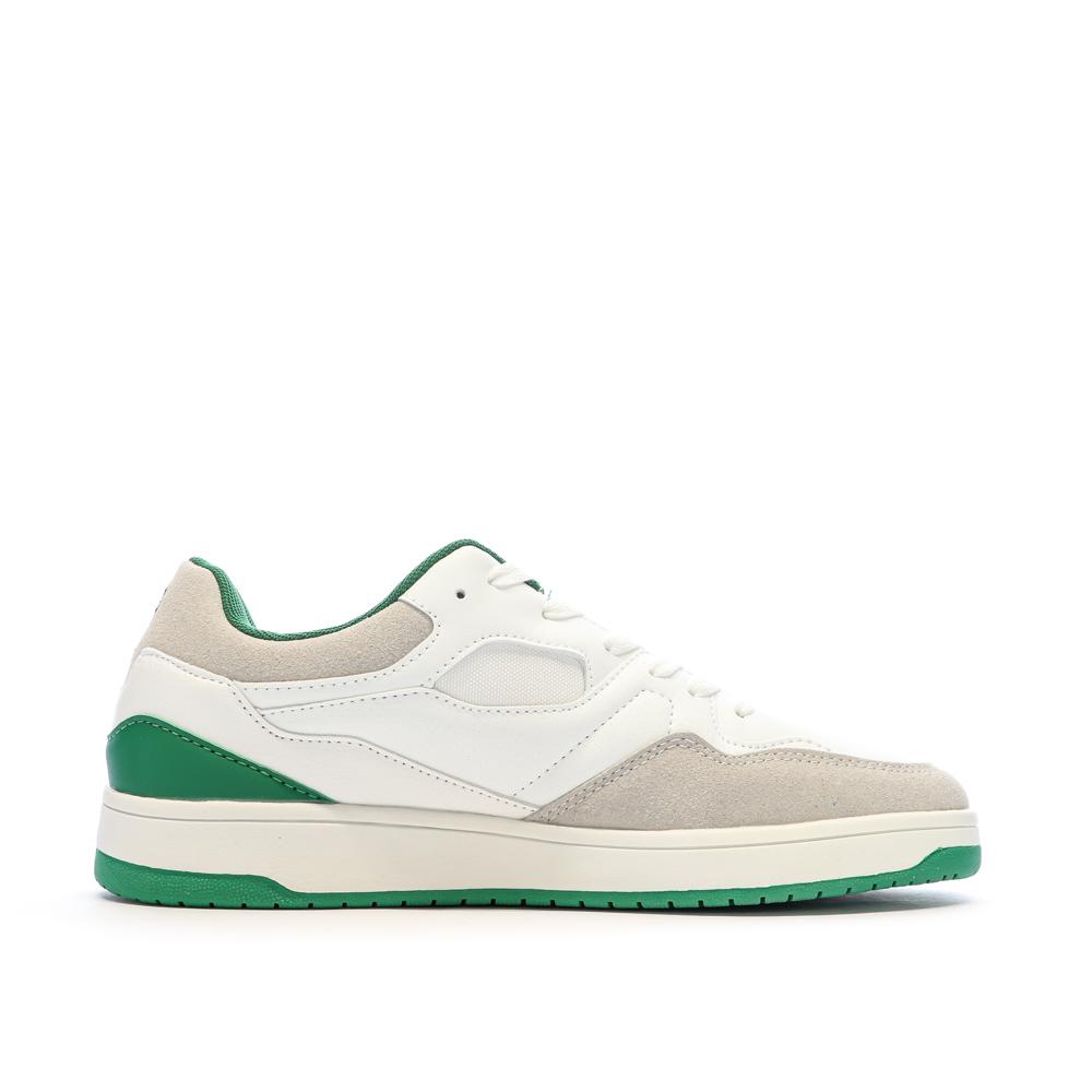 Baskets Blanches/Vertes Homme Schott Elmas vue 2