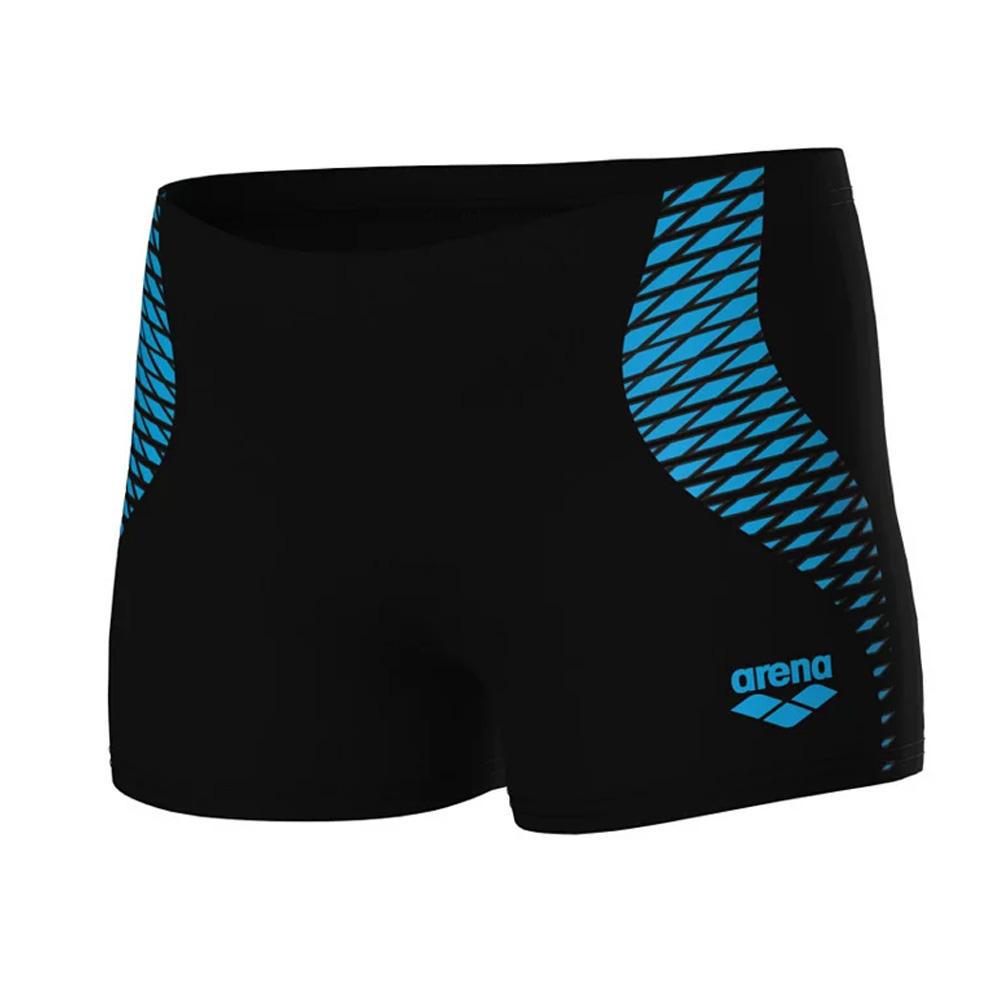 Short de bain Noir/Bleu Garçon Arena Openings pas cher