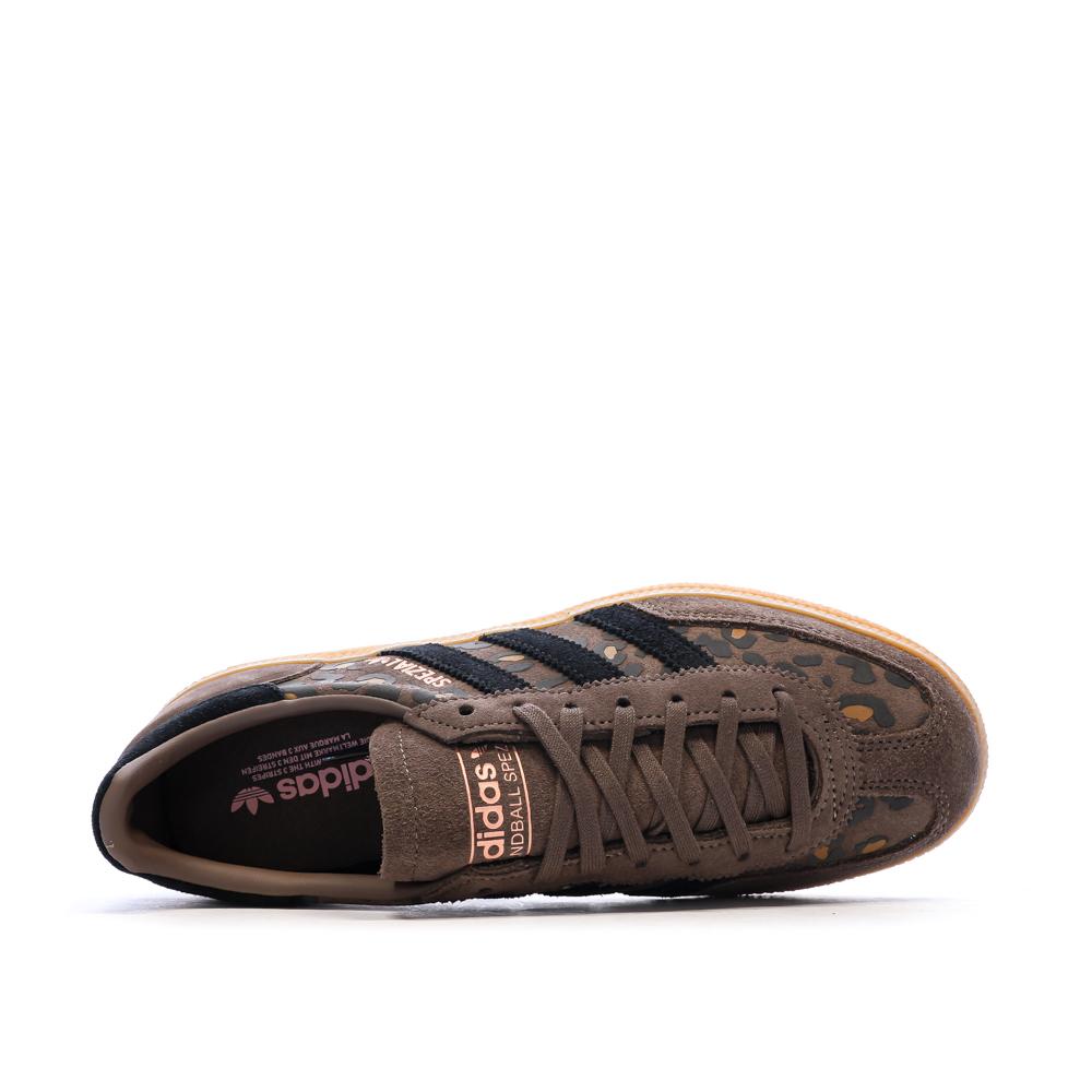 Baskets Marrons Femme Adidas Spezial Leopard vue 4