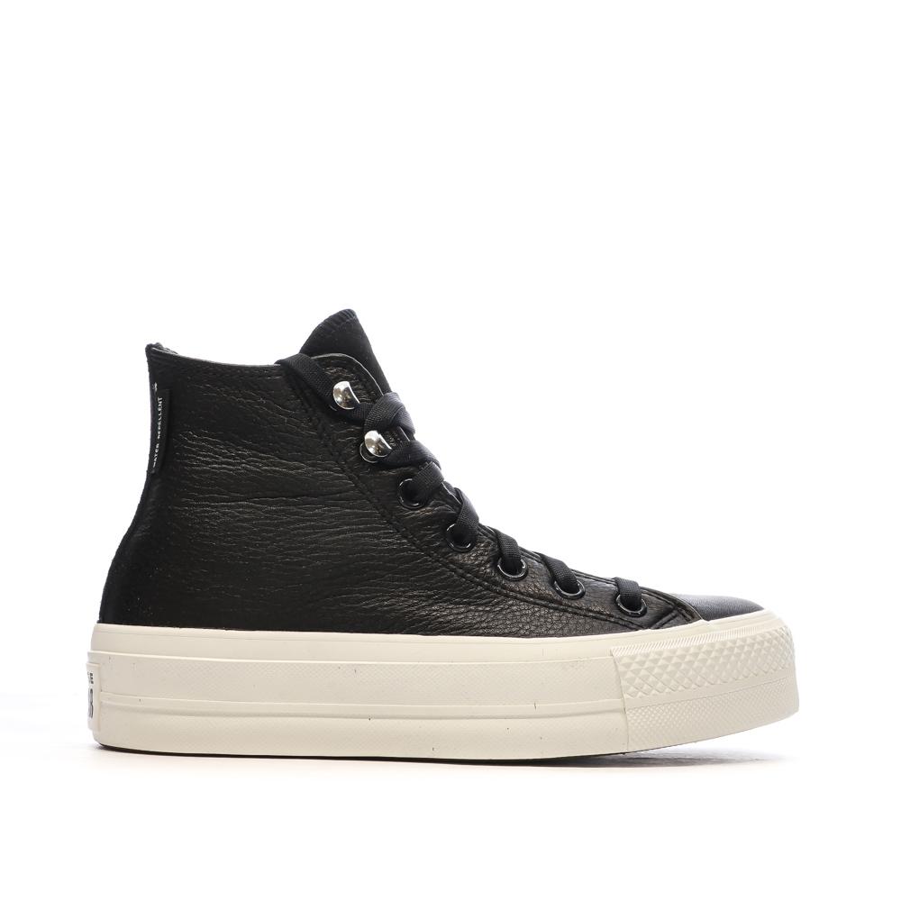 Baskets Noires Femme Converse Water Repellent vue 2