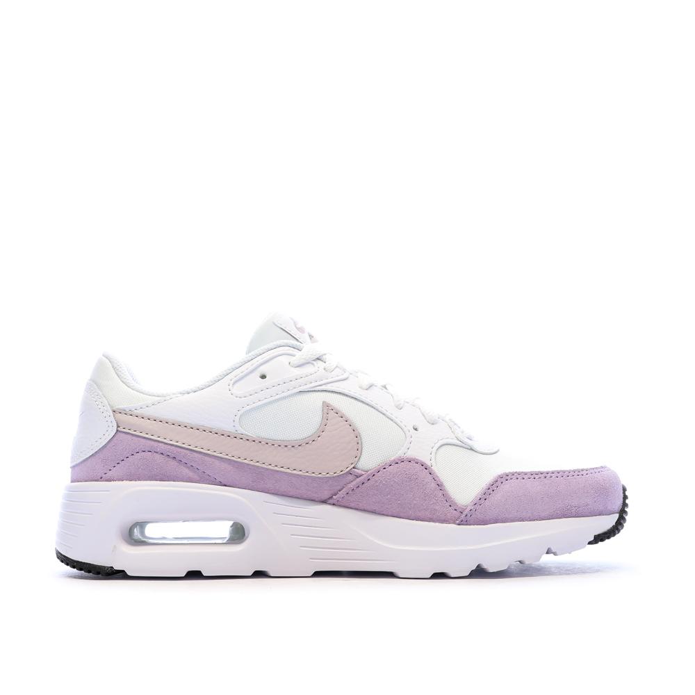 Baskets Blanc/Rose Femme Nike CW4554-001 vue 2