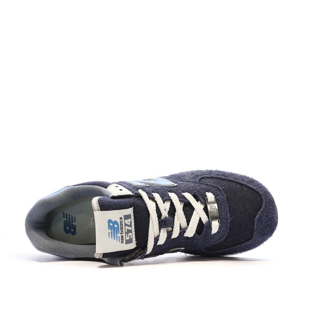 Baskets Marine/Bleu/Blanc Homme New Balance 574 vue 4