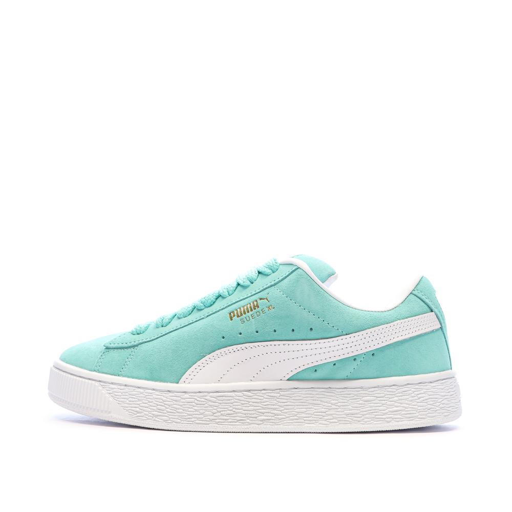 Baskets Turquoise/Blanc Homme Puma Suede XL pas cher