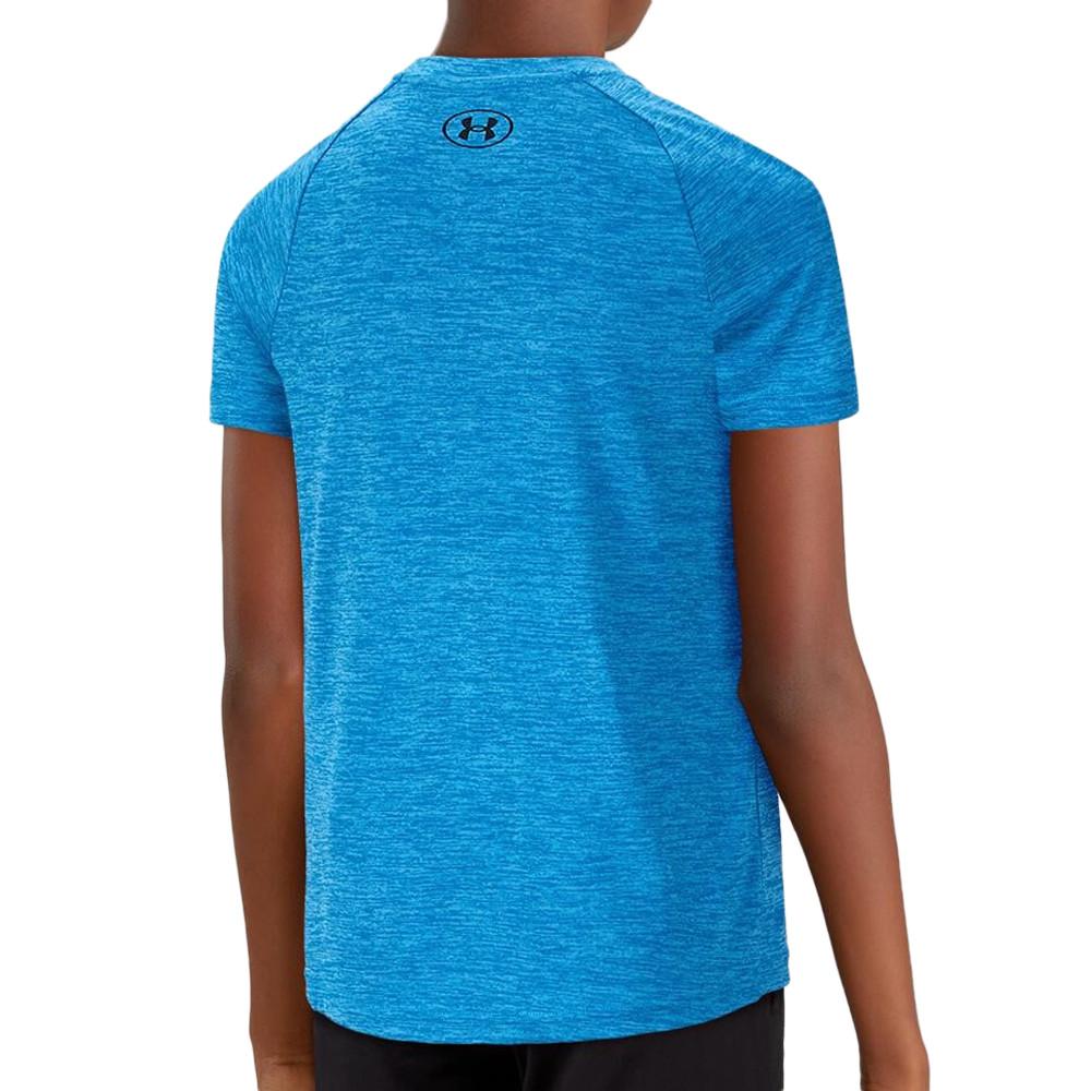 Maillot de sport Bleu Garçon Under Armour Tech 2.0 SS vue 2