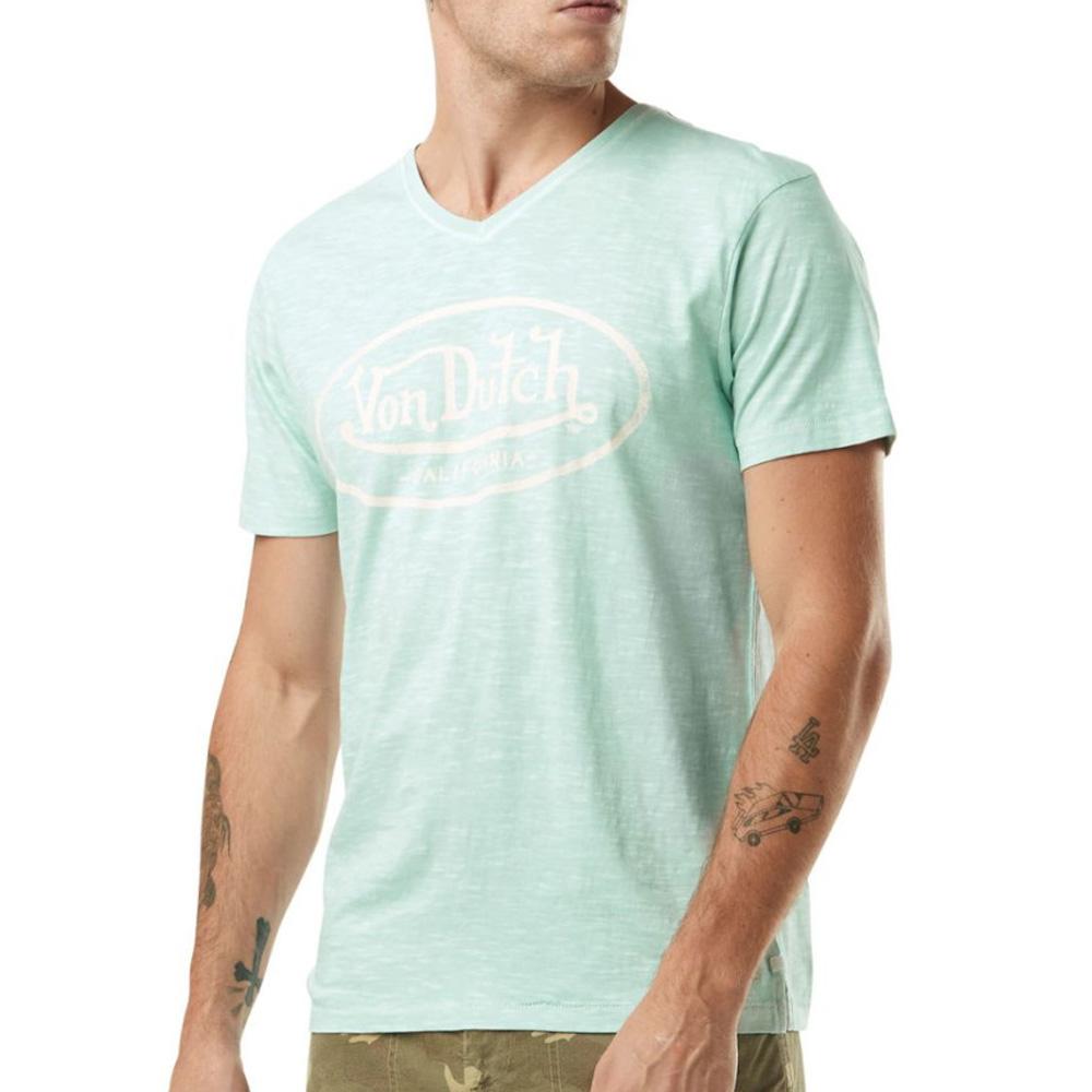 T-shirt Bleu Clair Homme Von Dutch TYRON pas cher