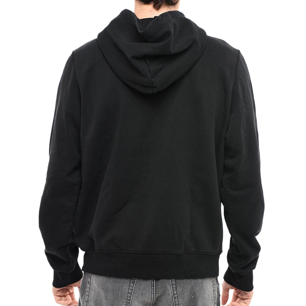 Sweat Noir/Rouge Homme Diesel Felpa vue 2