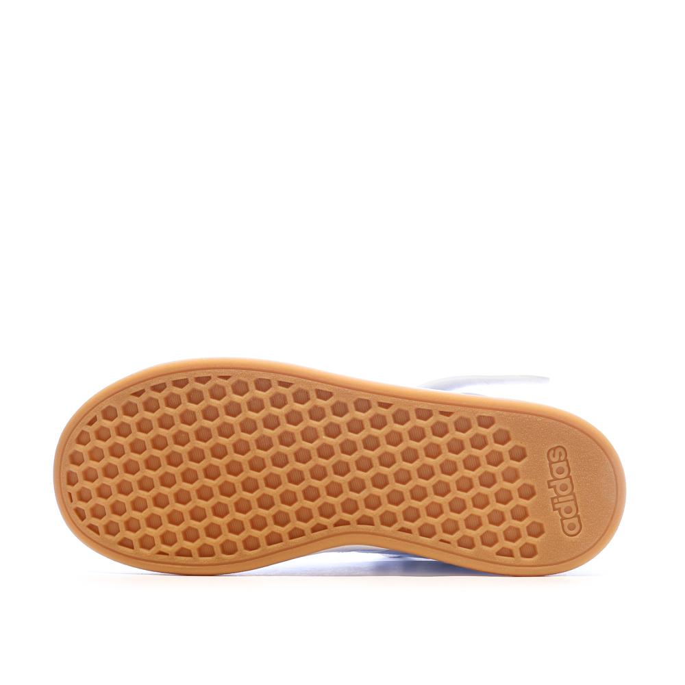Baskets Blanc Mixte Adidas Grand Court Mid Shoes vue 5
