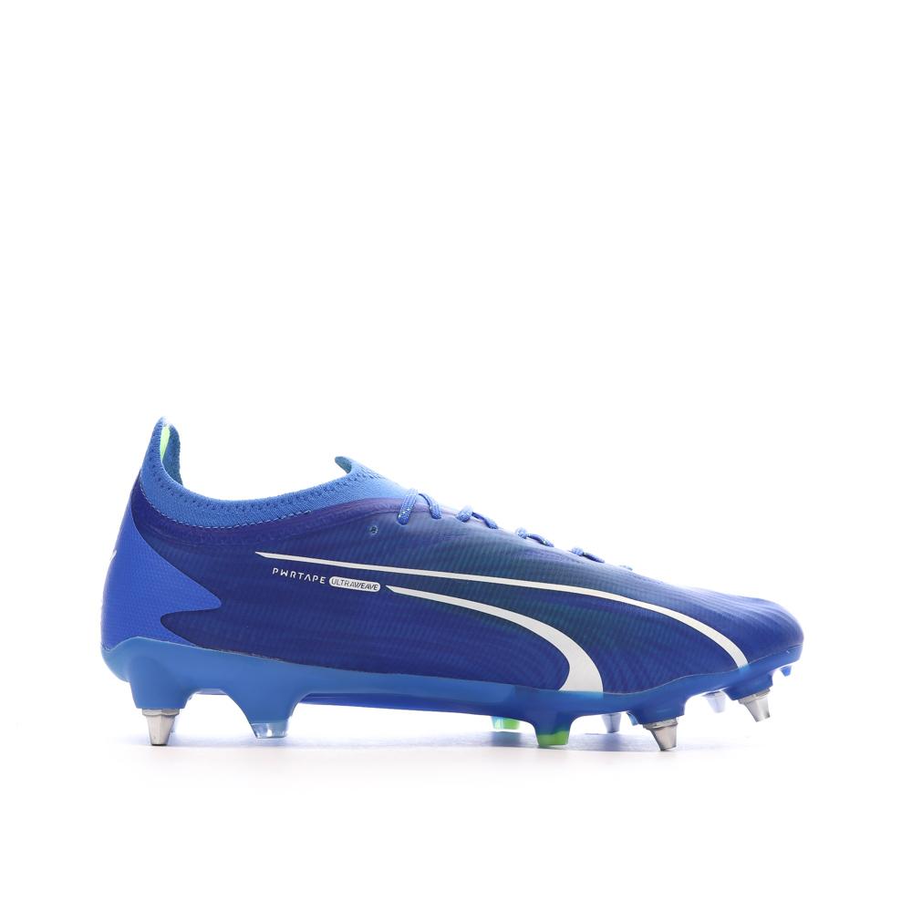 Chaussures de Foot Bleues Homme Puma Ultra Ultimate MxSG vue 2