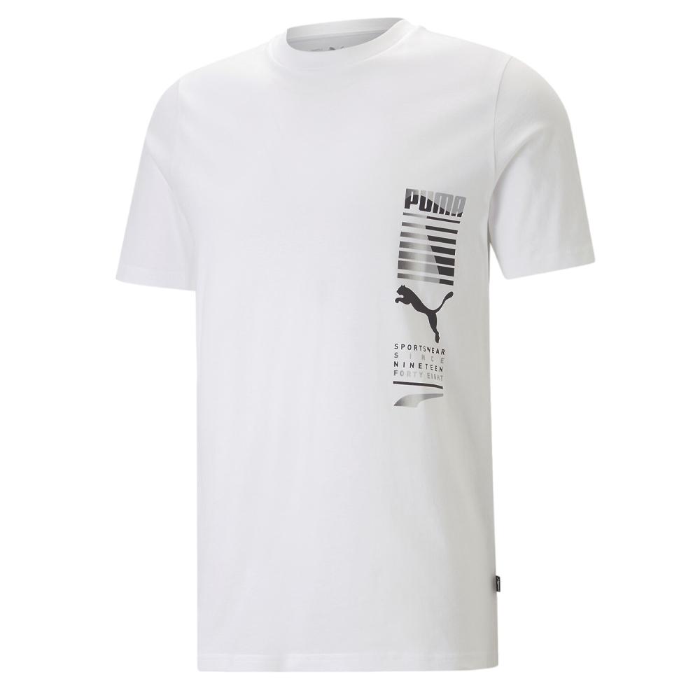 T-Shirt Blanc Homme Puma Graphics674477 pas cher