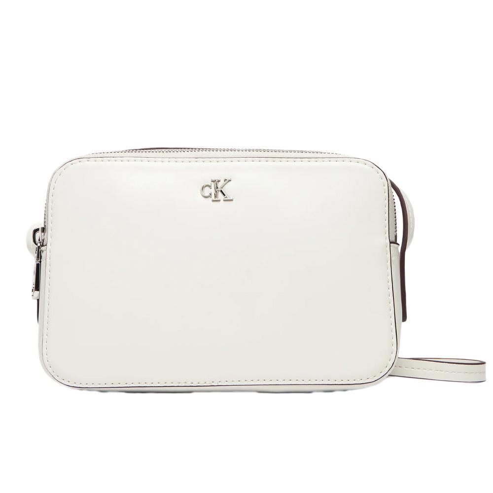 Sac à bandoulière Blanc Femme Calvin Klein Jeans Ck Camera pas cher