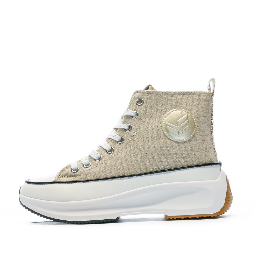 Baskets Montantes Doré Femme Kaporal Christy pas cher