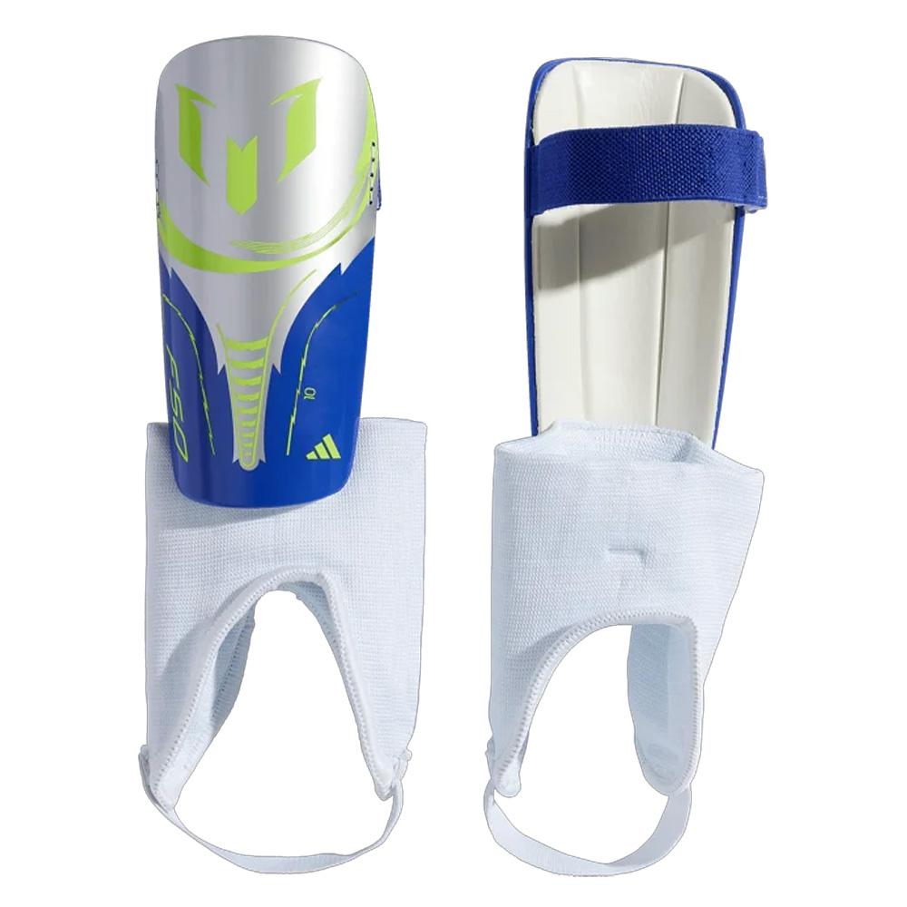 Espinillera Adidas Messi Blanco/Azul, Hombre barato
