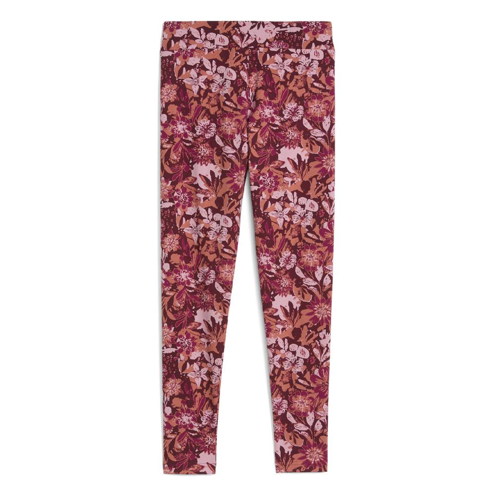 Legging à fleurs Rouge Fille Puma Ess Nature 2.0 Aop vue 2