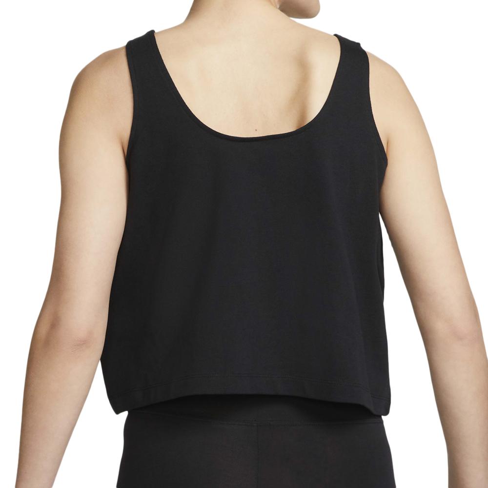 Débardeur Noir Femme Nike Nsw Jrsy vue 2