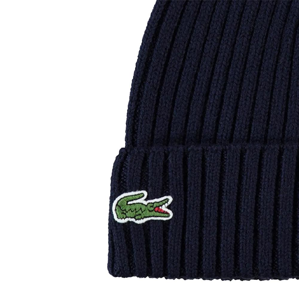 Bonnet Noir Homme Lacoste RB9883 vue 2