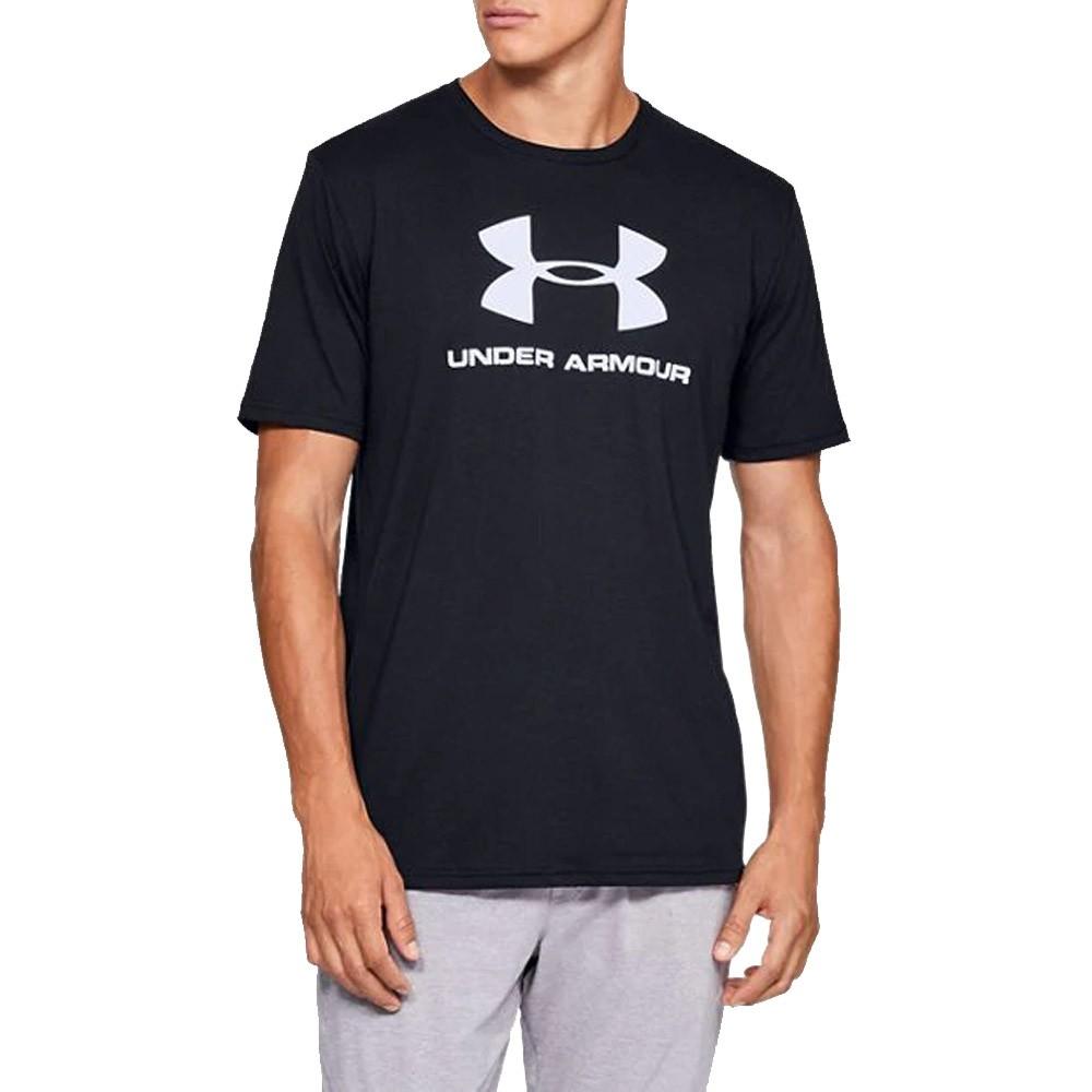 T-shirt noir homme Under Armour Sportstyle vue 2