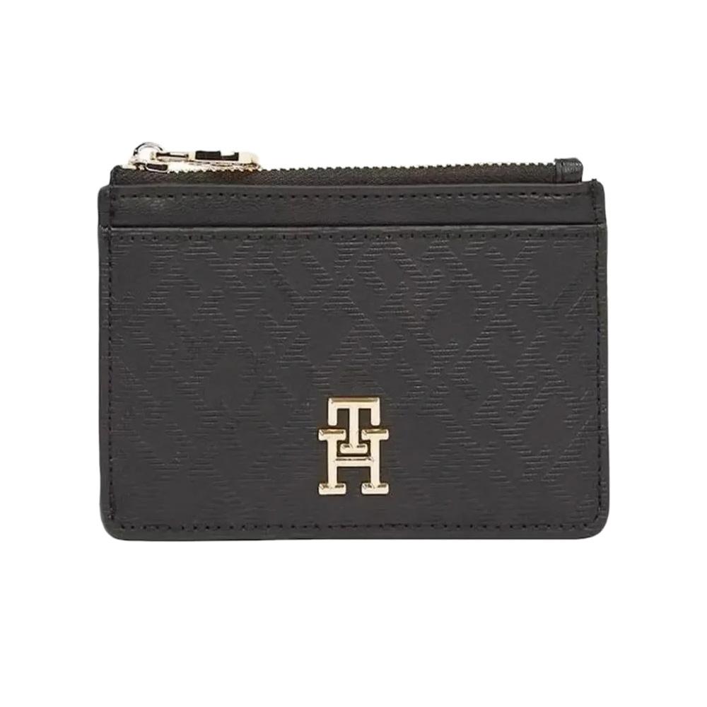 Porte Cartes Noir Femme Tommy Hilfiger Distinct pas cher