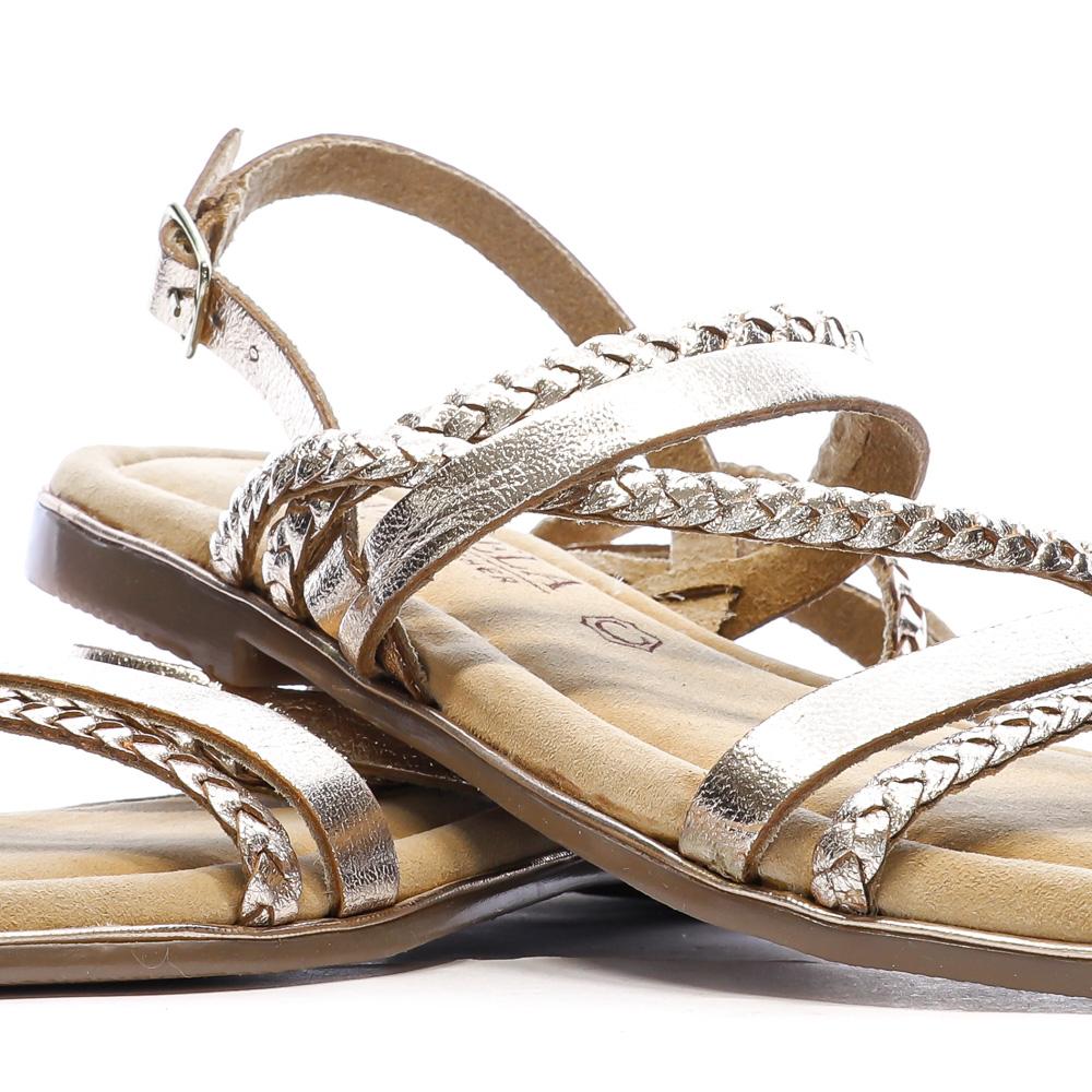 Sandales Dorées Femme Carmela ORO vue 8