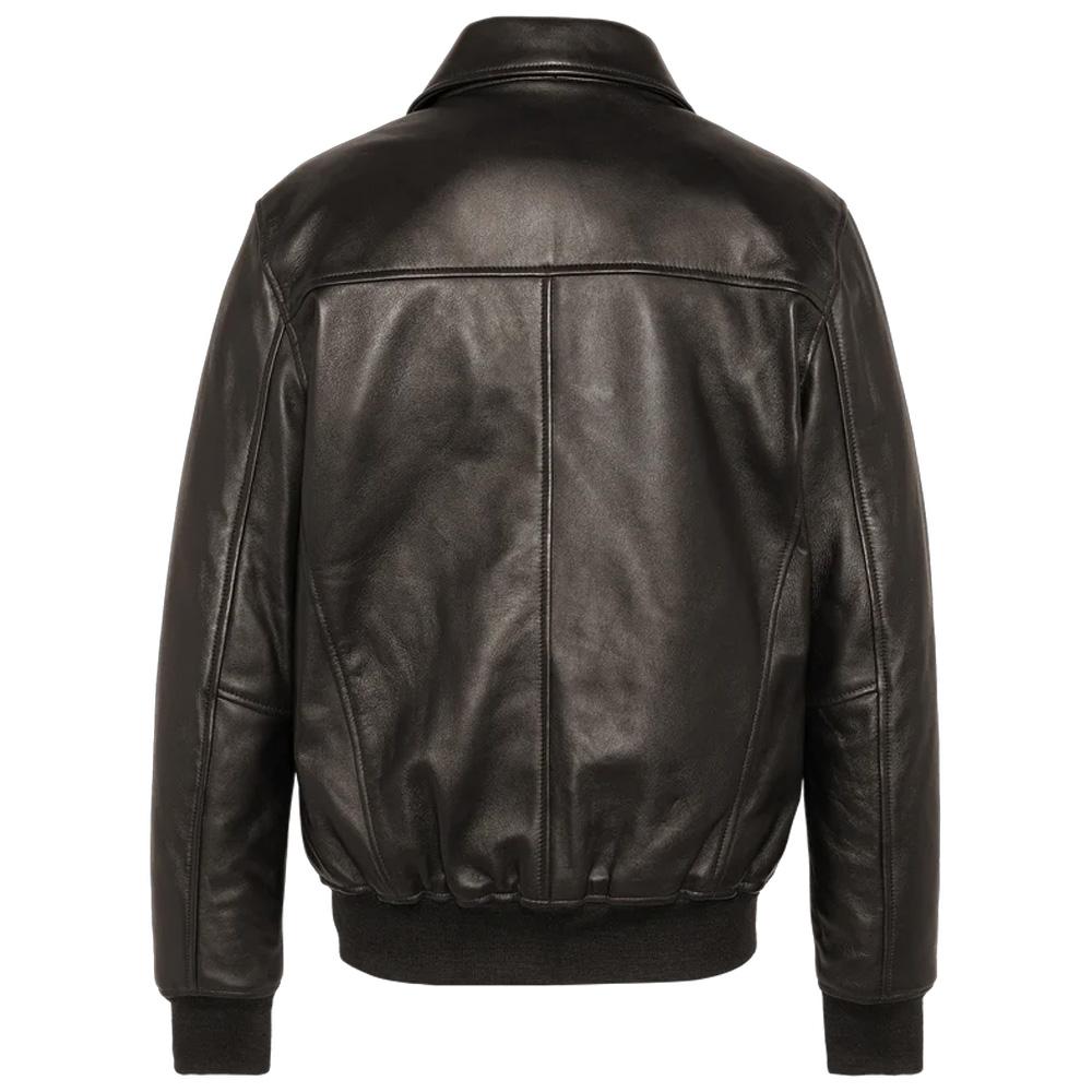 Blouson Cuir Marron Homme Schott LCDETROIT vue 2