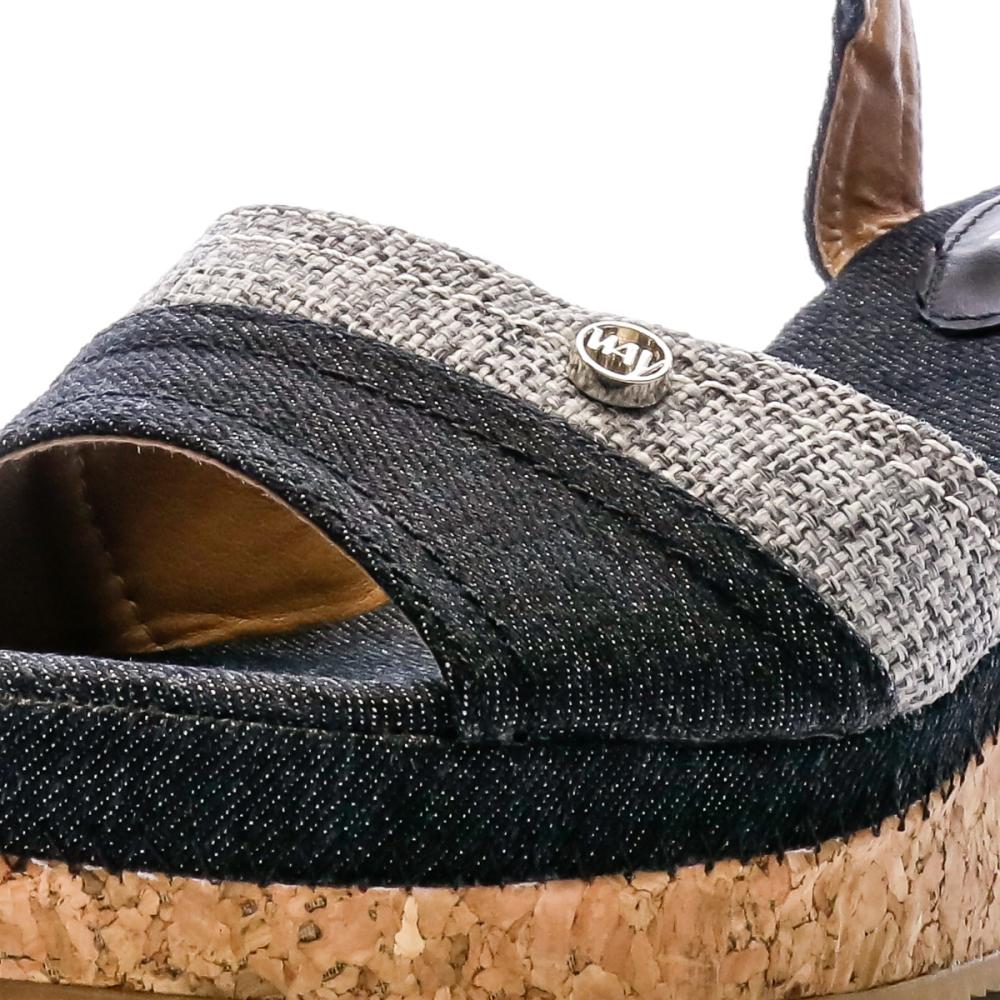 Sandales Compensées Noir Femme Beppi Casual vue 7
