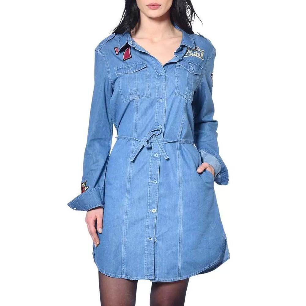 Robe en Jean Bleu Femme Von Dutch DING pas cher