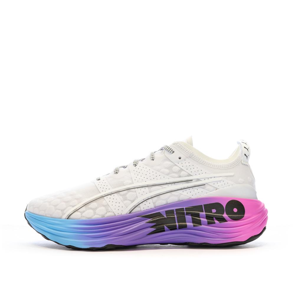 Chaussures de running Blanc/Rose/Violet Homme Puma Foreverrun pas cher